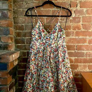 J. Crew Midi Sundress in Liberty Print, Size 4